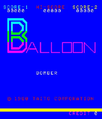 Balloon Bomber screen shot title